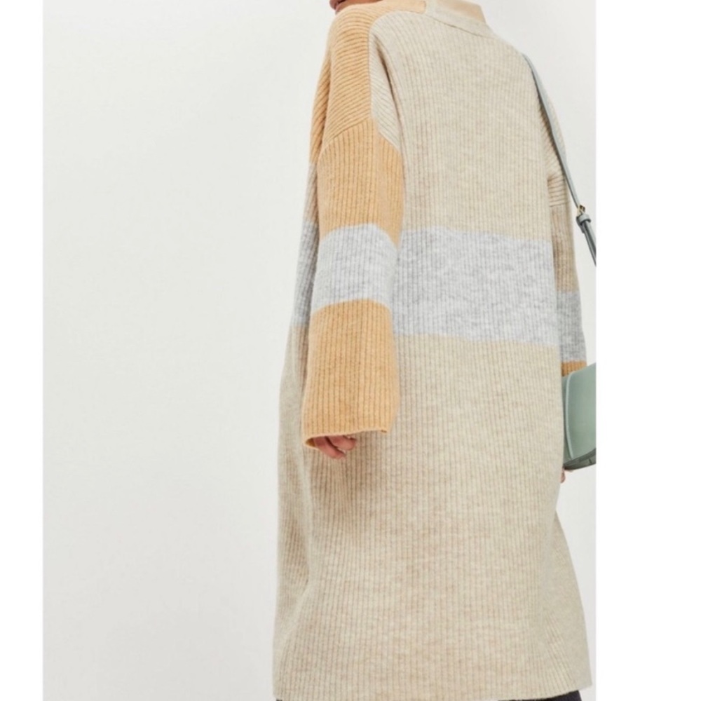 Patchwork Midi Length Cardigan